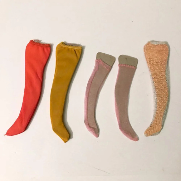 Lot of 4 Vintage  Barbie Doll Stockings Pantyhose on Card Flaws - Picture 2 of 16